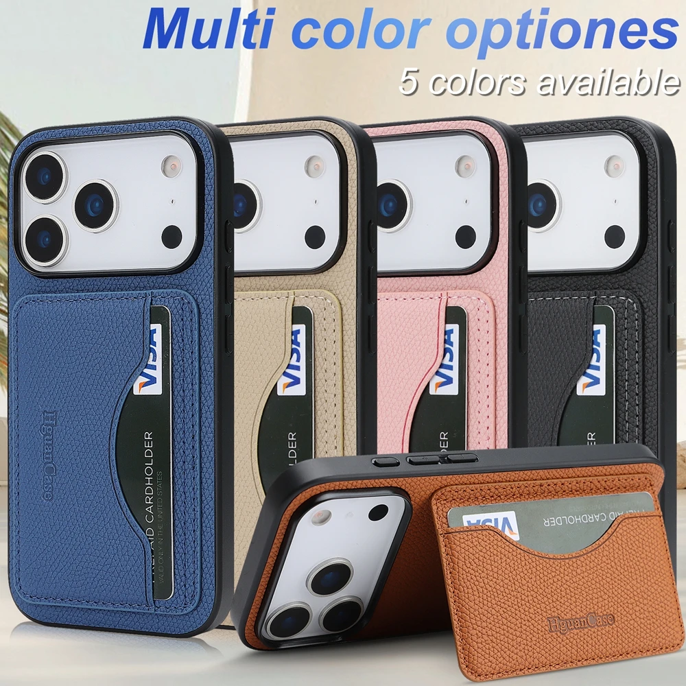 حافظة جلدية مع حامل ومحفظة وحا - مراجعة Leather Wallet Card Holder Phone Cover وسعره