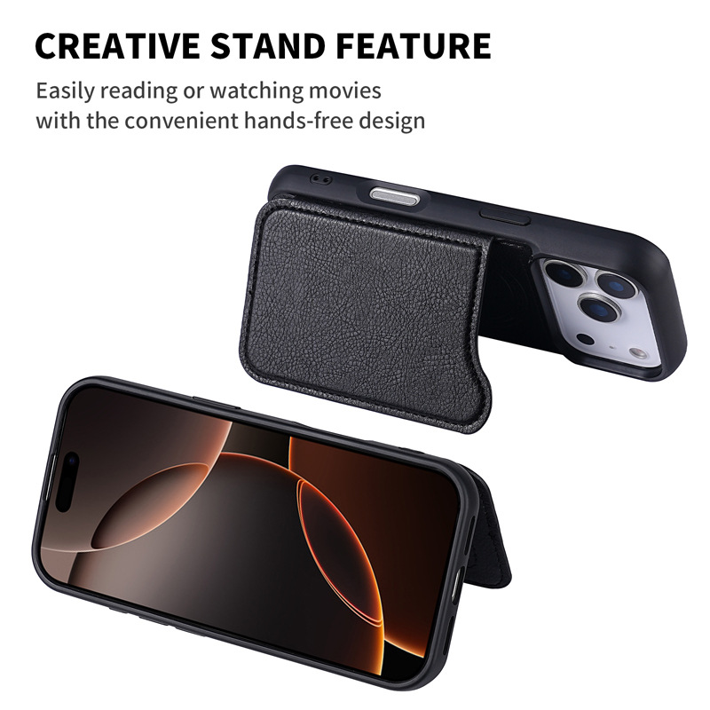 حافظة هاتف مغناطيسية من الجلد  - مراجعة Leather Wallet Card Holder Phone Cover وسعره