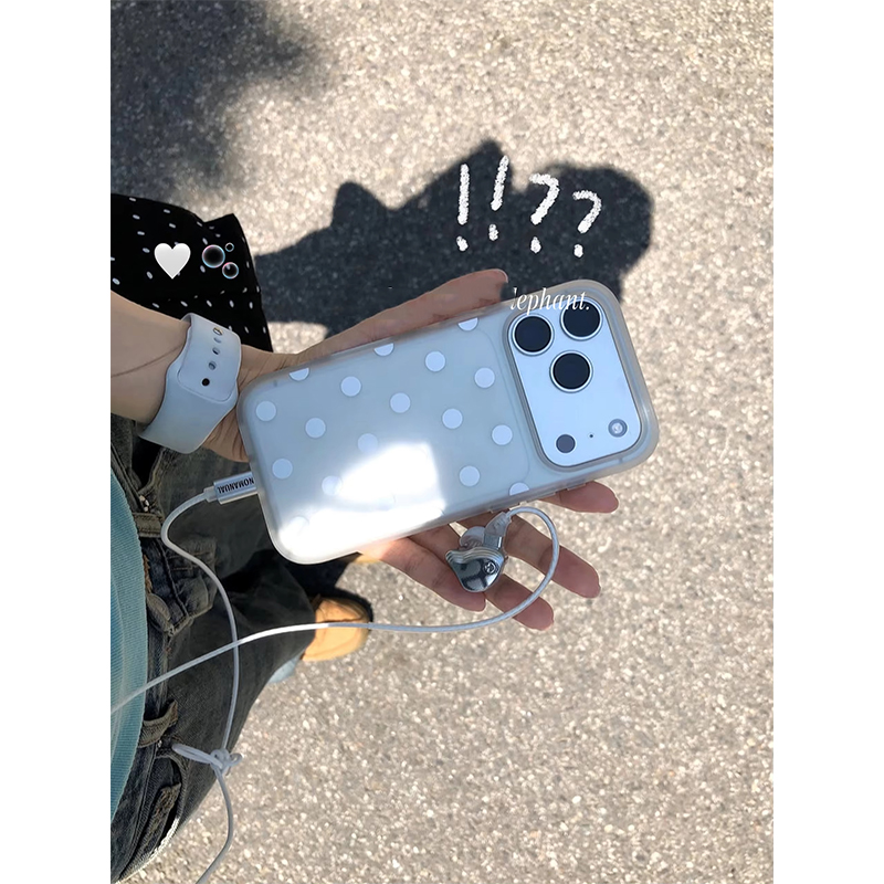 جراب هاتف شفاف غير لامع بنقاط  - مراجعة Clear Shockproof Bumper Case وسعره