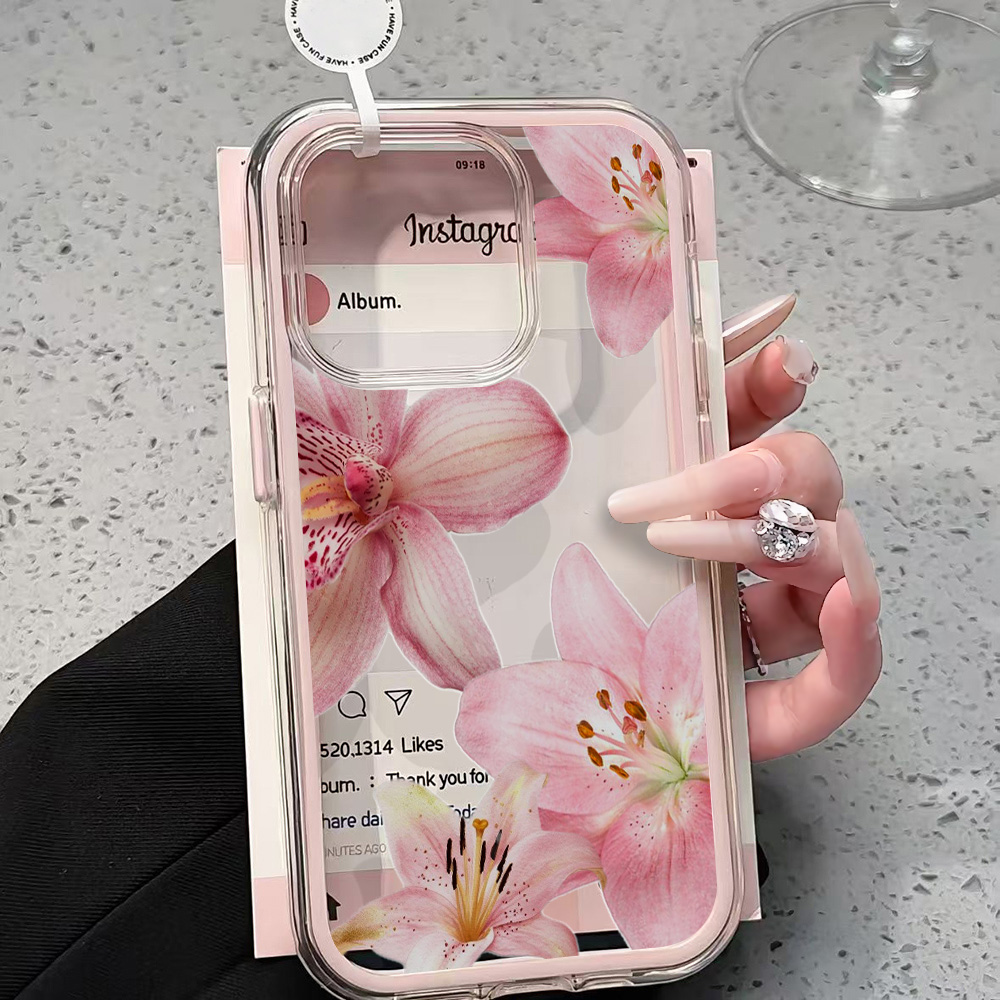 غطاء هاتف شفاف بتصميم زهرة الز - مراجعة Clear Shockproof Bumper Case وسعره