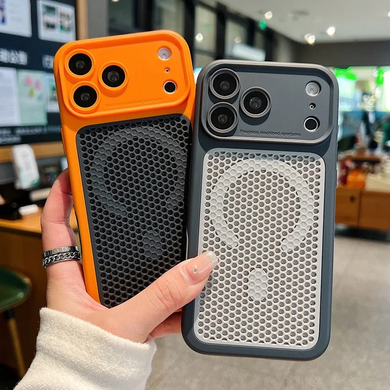 غطاء هاتف مغناطيسي شبكي لتبديد - مراجعة Heat Dissipation Mesh Breathable Case وسعره