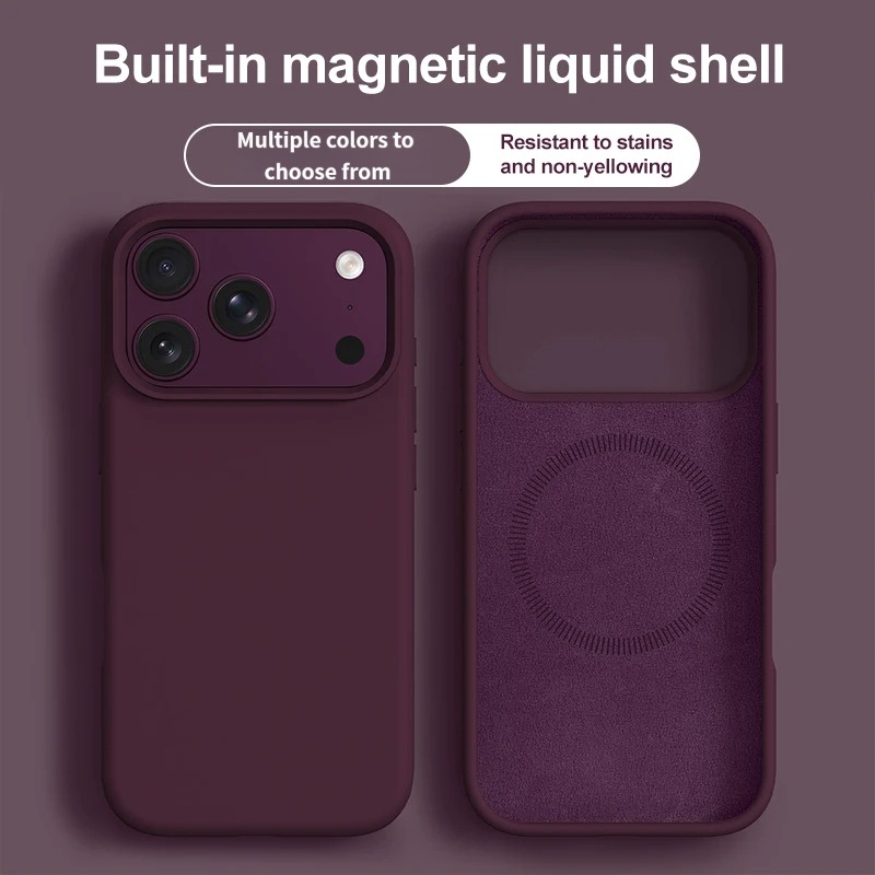 حافظة هاتف مغناطيسية من السيلي - مراجعة Liquid Silicone Magnetic Phone Case وسعره