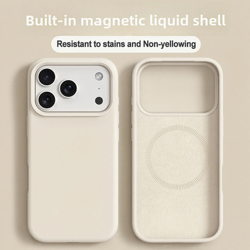 حافظة هاتف مغناطيسية من السيلي - مراجعة Liquid Silicone Magnetic Phone Case وسعره