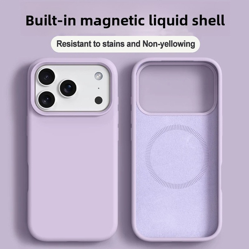 حافظة هاتف مغناطيسية من السيلي - مراجعة Liquid Silicone Magnetic Phone Case وسعره